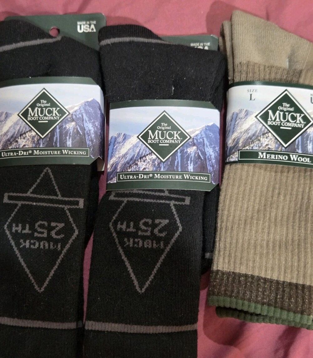 3 Pair Of Mens Muck Wool Socks